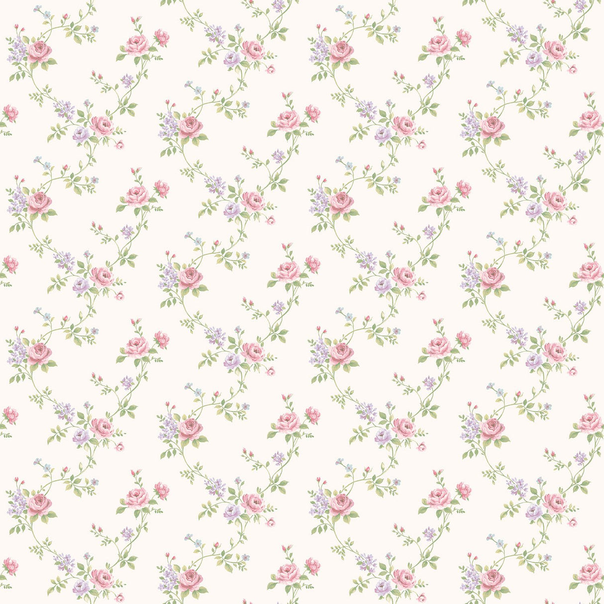 Galerie G67896 Cream Rose Floral - Eade's Wallpaper