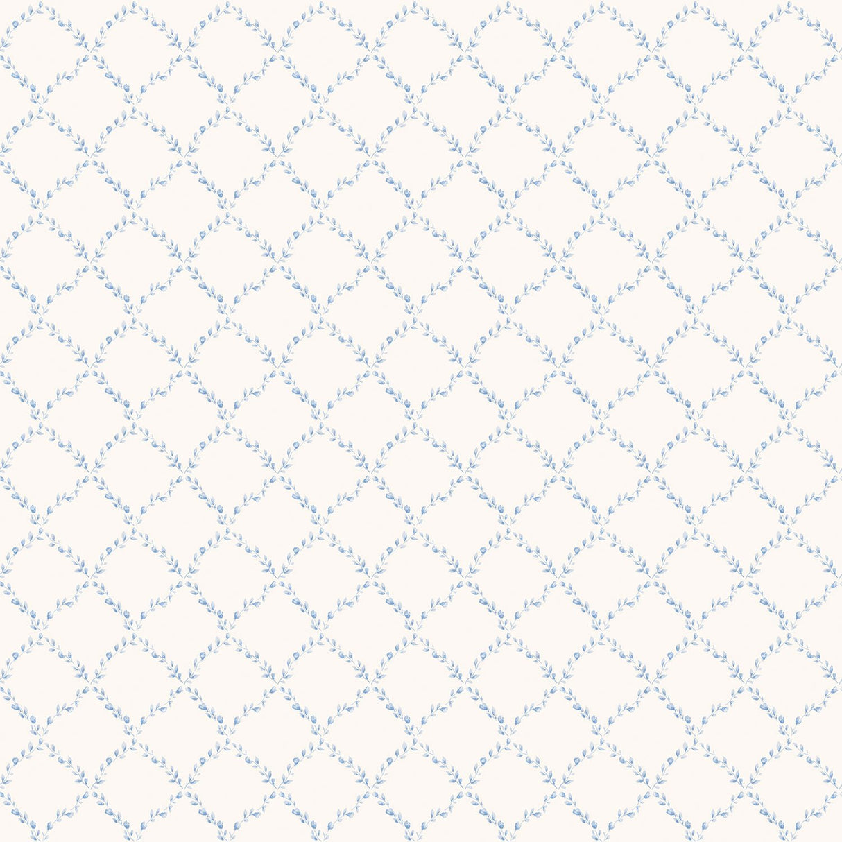 Galerie G67903 Blue Geometric Floral - Eade's Wallpaper