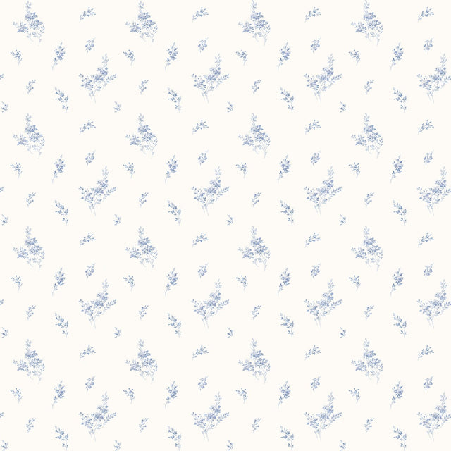 Galerie G67915 Blue Tiny Rose - Eade's Wallpaper