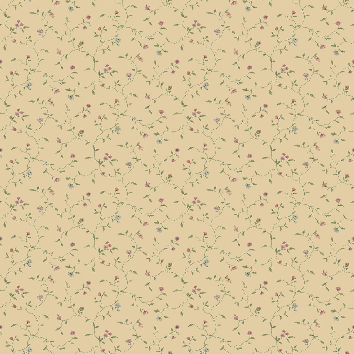 Galerie G67921 Cream Mini Floral Vine - Eade's Wallpaper