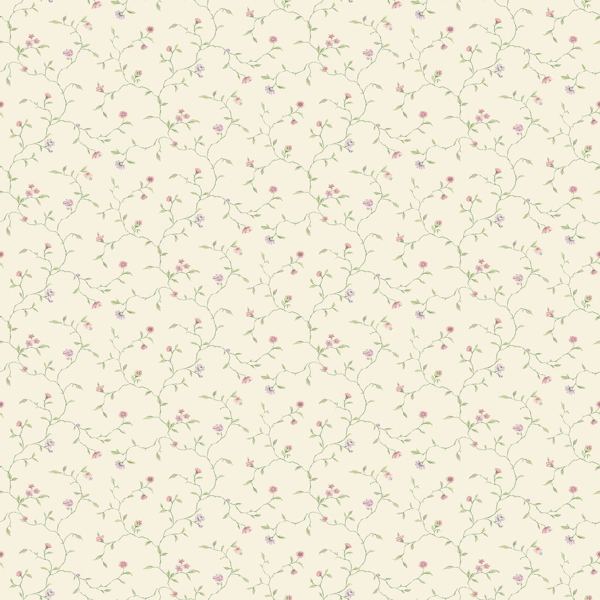 Galerie G67922 Cream Mini Floral Vine - Eade's Wallpaper