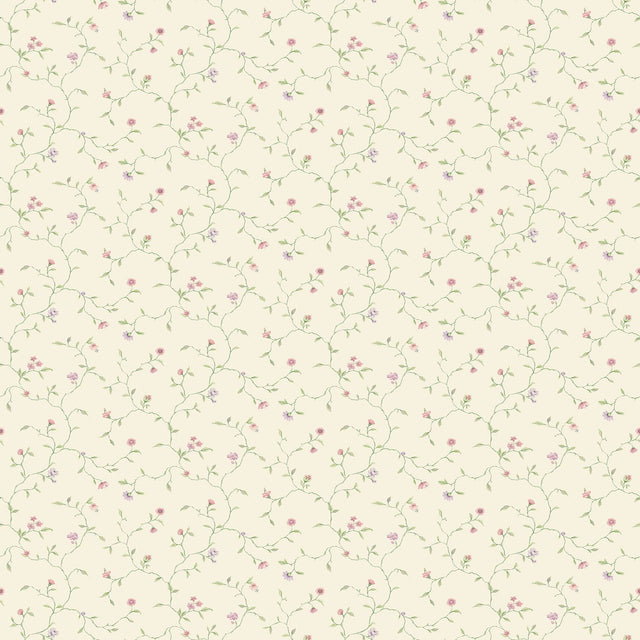 Galerie G67922 Cream Mini Floral Vine - Eade's Wallpaper
