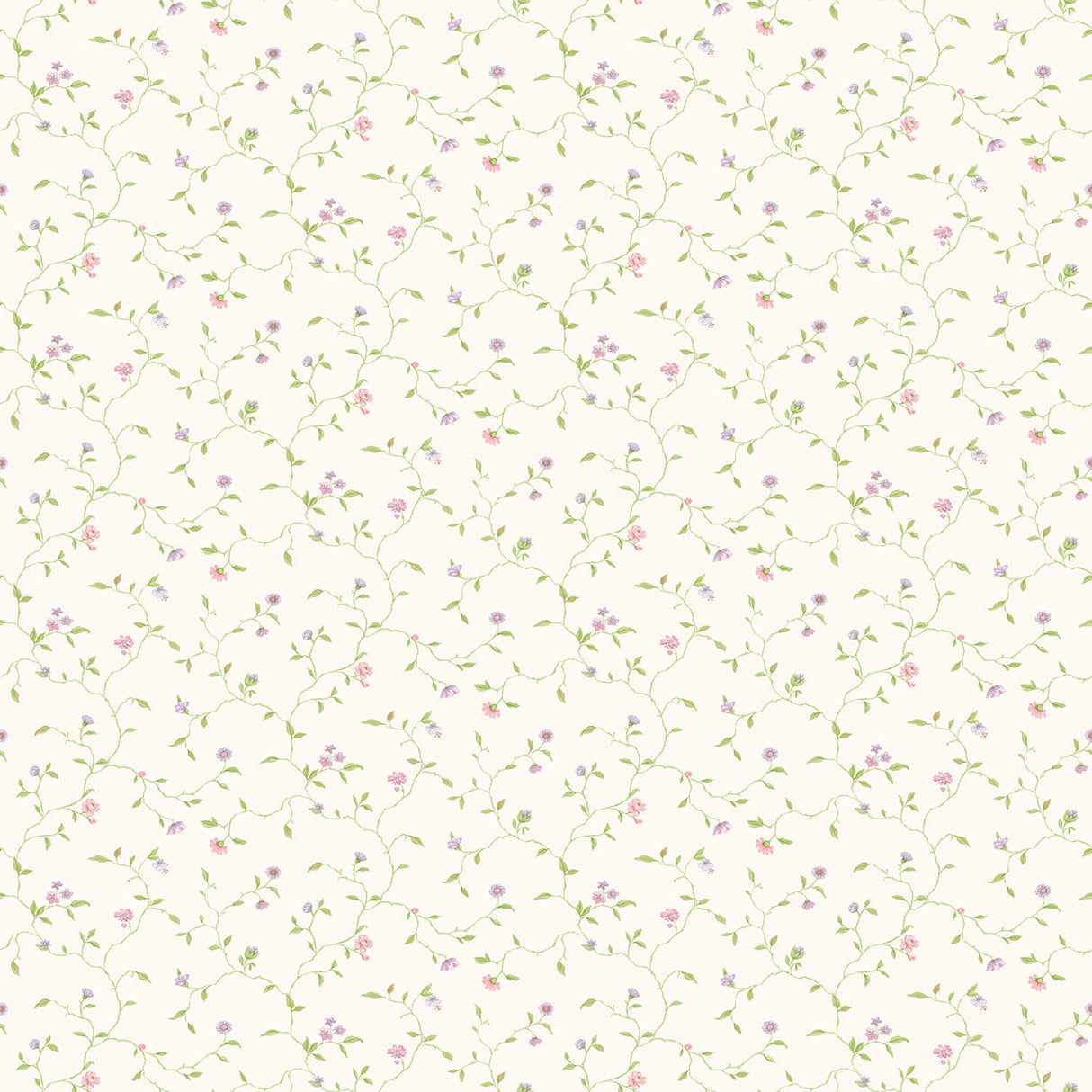 Galerie G67923 Cream Mini Floral Vine - Eade's Wallpaper