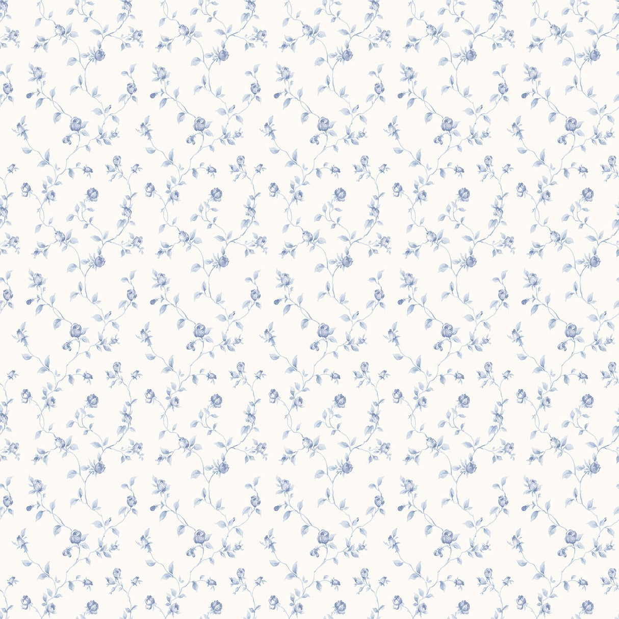 Galerie G67932 Blue Rose Bud Trellis - Eade's Wallpaper