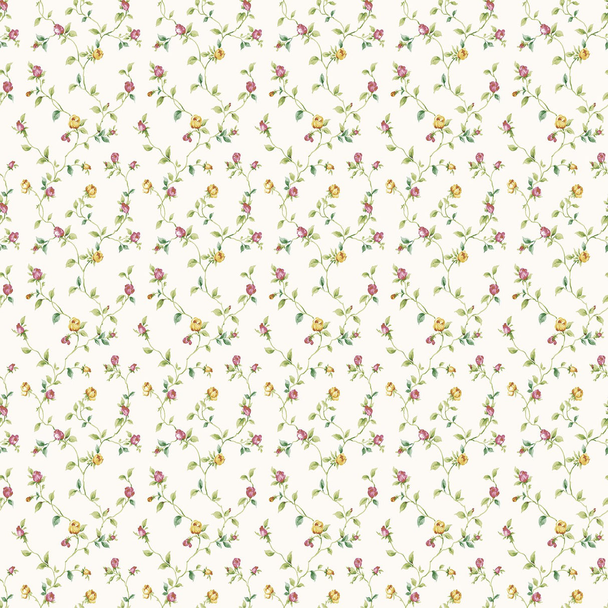 Galerie G67936 White Rose Bud Trellis - Eade's Wallpaper