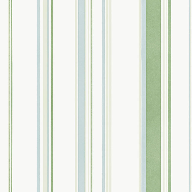 Galerie G68054 Green Casual Stripe - Eade's Wallpaper
