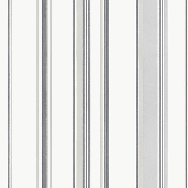 Galerie G68055 Silver Grey Casual Stripe - Eade's Wallpaper