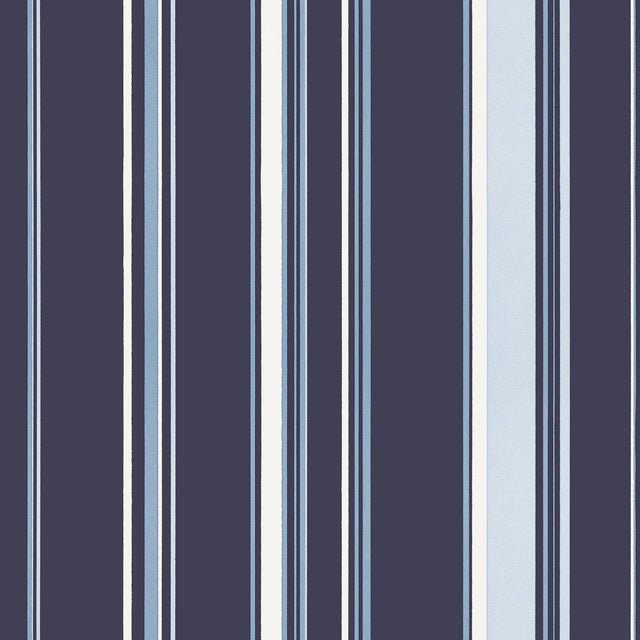 Galerie G68056 Blue Casual Stripe - Eade's Wallpaper