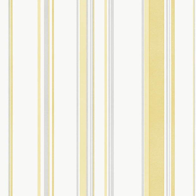Galerie G68059 Yellow Casual Stripe - Eade's Wallpaper