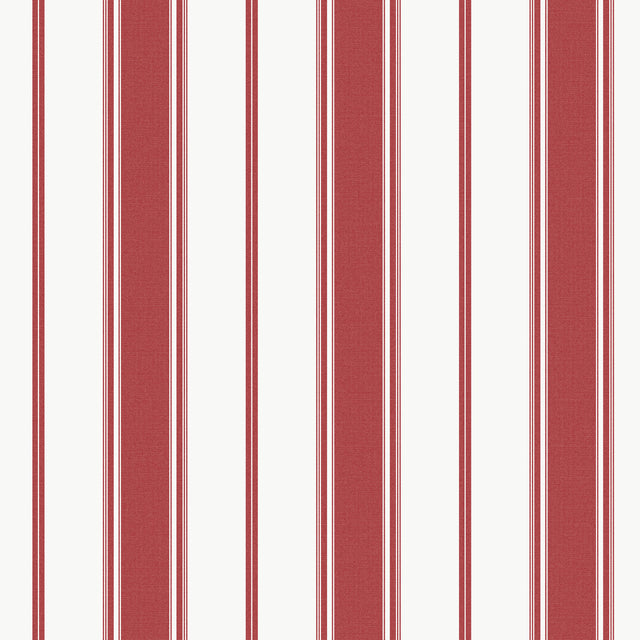 Galerie G68067 Red Heritage Stripe - Eade's Wallpaper