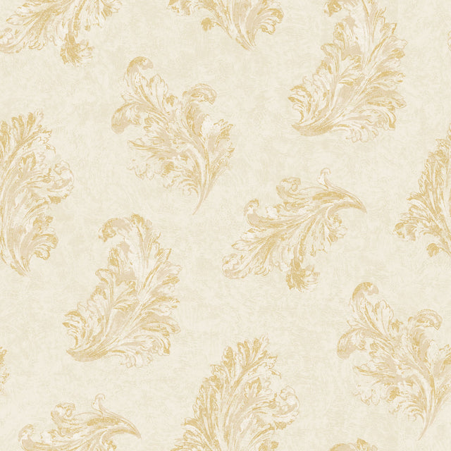 Galerie G68662 White Acanthus - Eade's Wallpaper