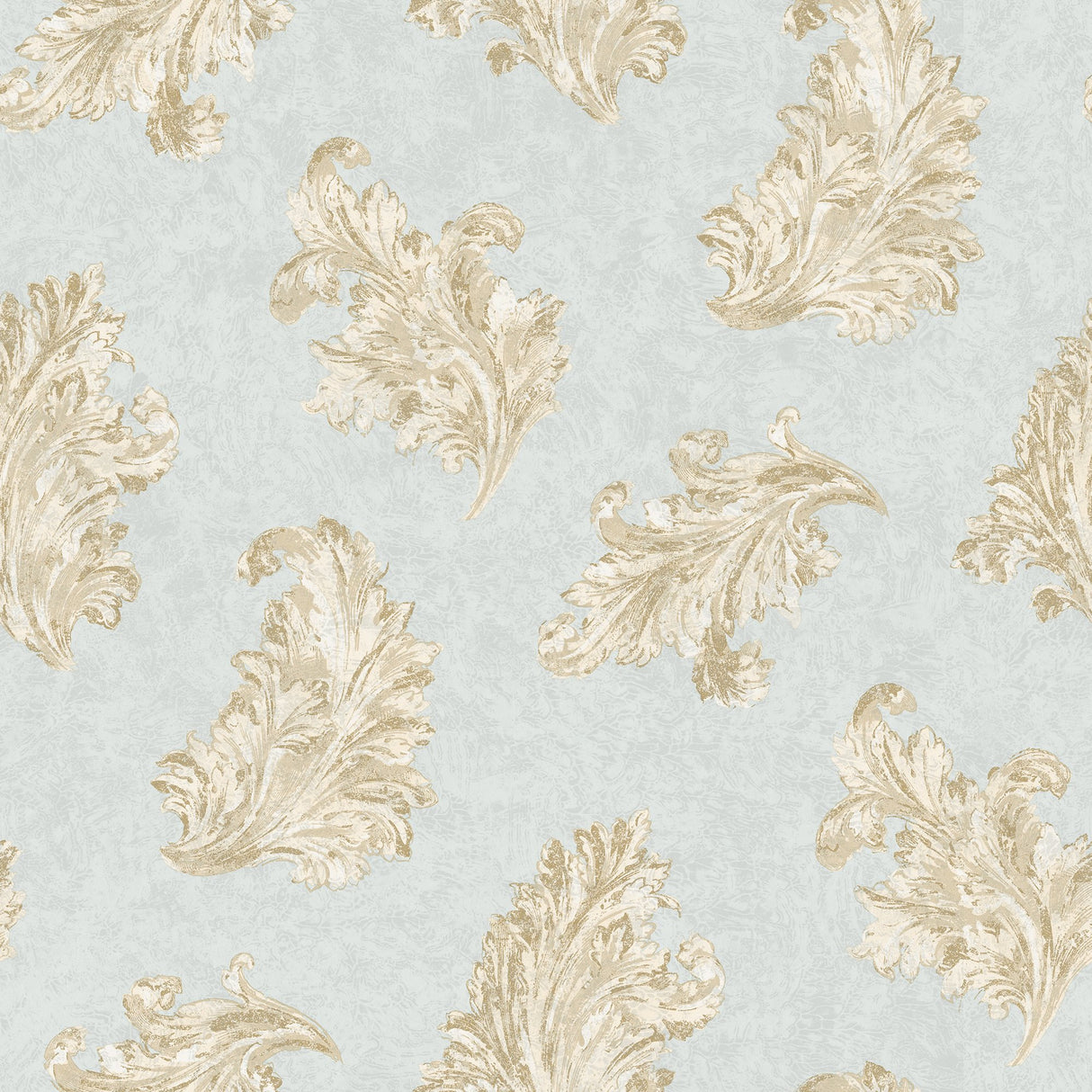 Galerie G68663 Blue Acanthus - Eade's Wallpaper