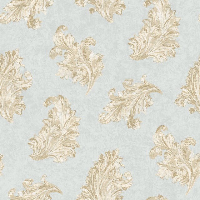 Galerie G68663 Blue Acanthus - Eade's Wallpaper