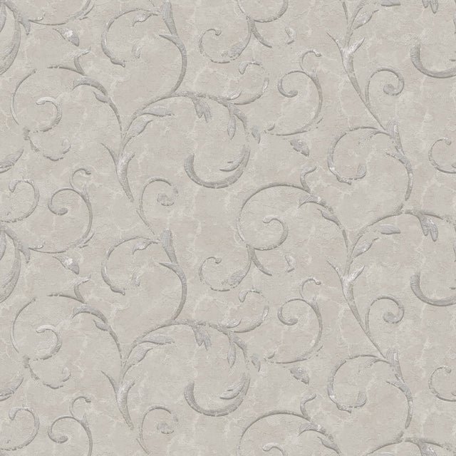 Galerie G68675 Silver Grey Palazzo Scroll - Eade's Wallpaper