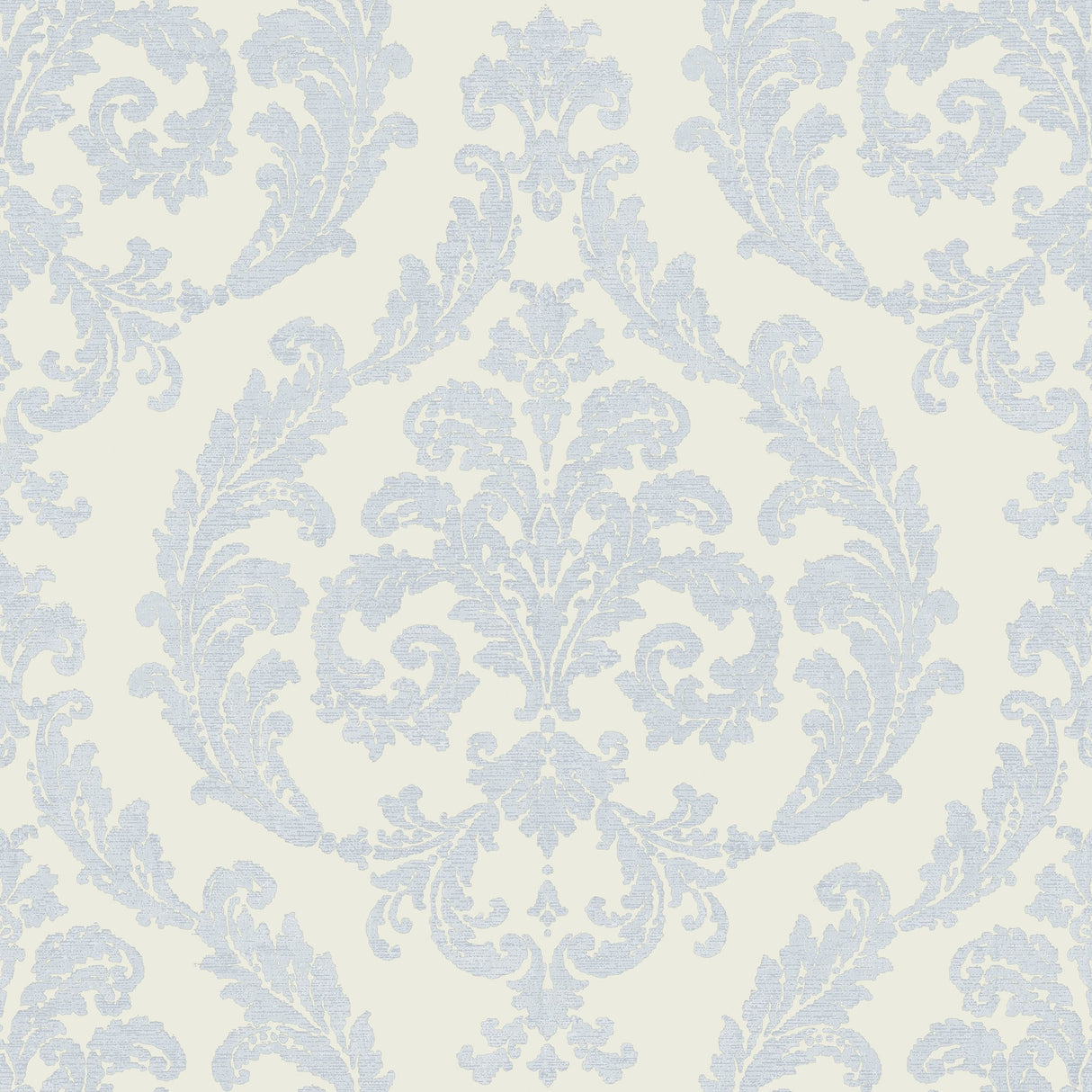 Galerie G68677 White Silk Damask - Eade's Wallpaper