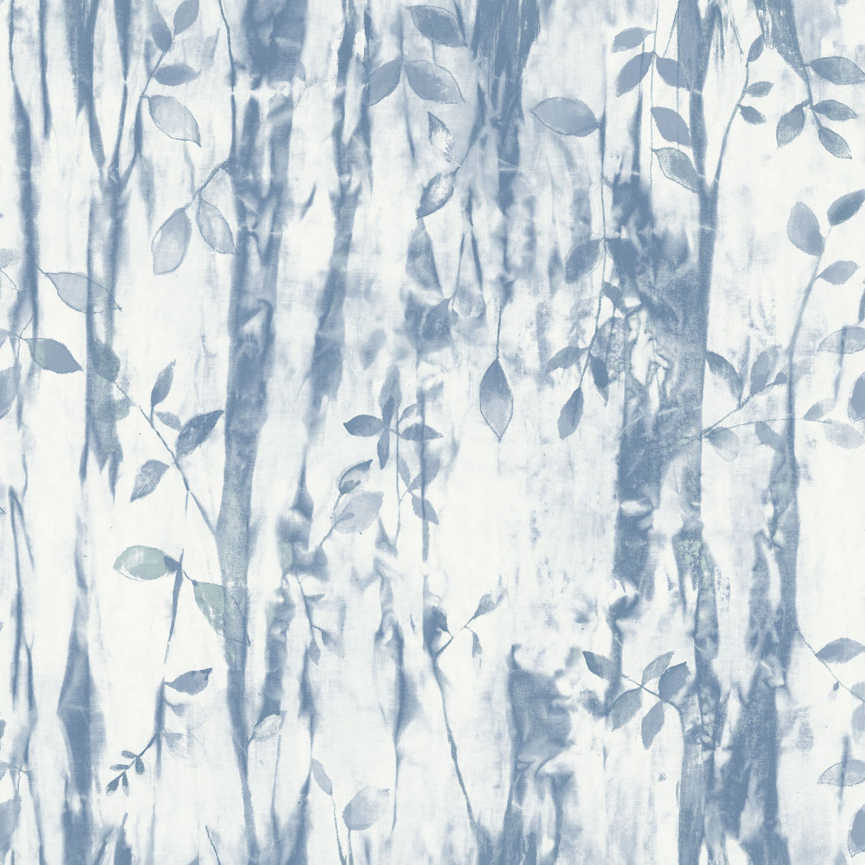 Galerie G78232 Blue BATIK LEAVES - Eade's Wallpaper