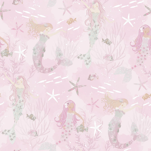 Galerie G78390 Pink Mermaids - Eade's Wallpaper