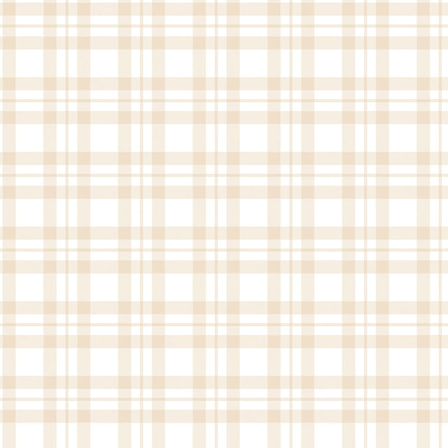 Galerie G78393 Beige Plaid - Eade's Wallpaper