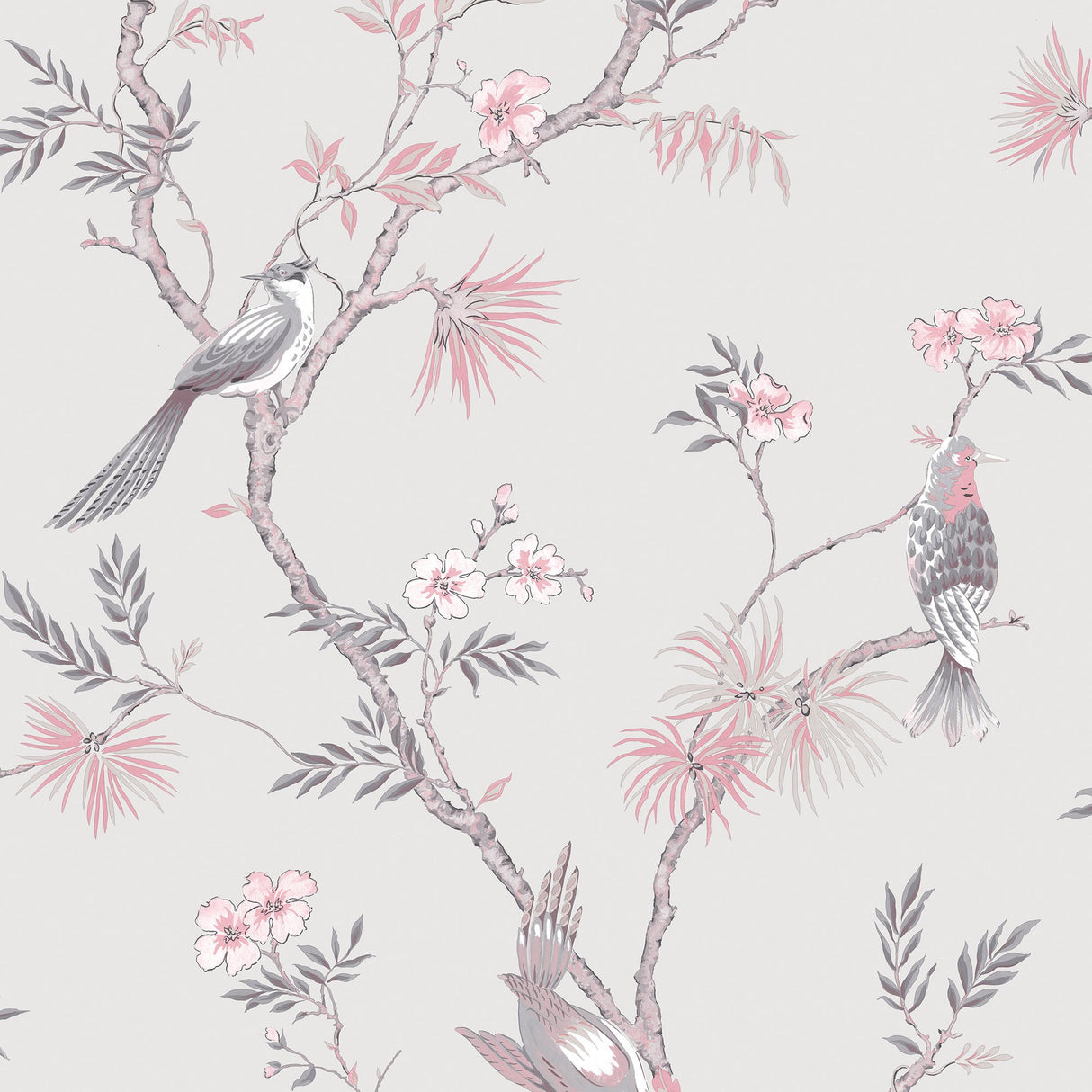 Galerie G78491 Pink Classic Bird Trail - Eade's Wallpaper