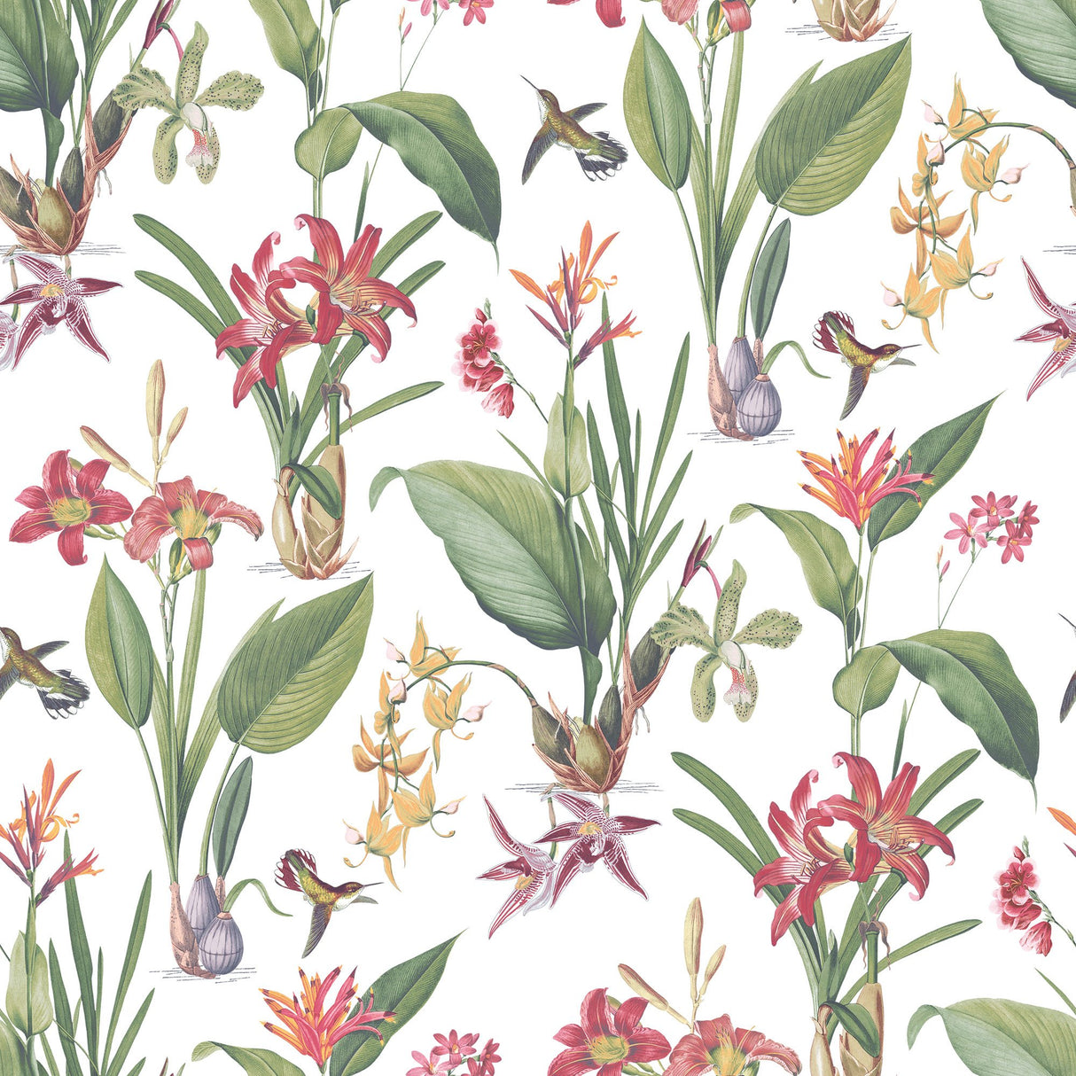 Galerie G78505 Multi-coloured Cottage Botanical - Eade's Wallpaper