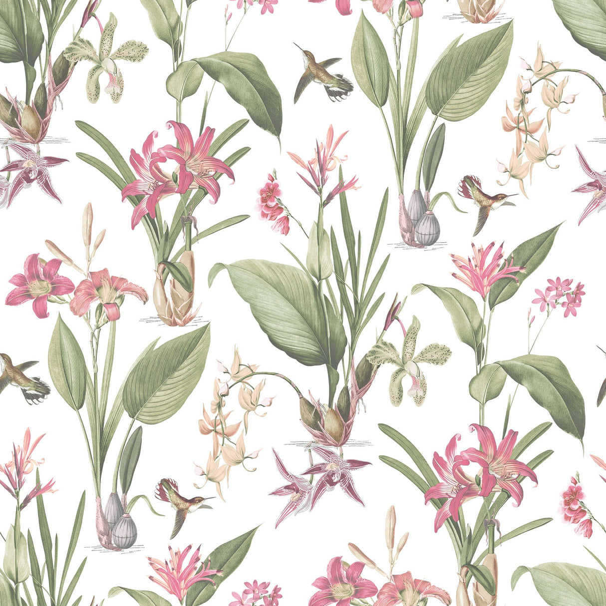 Galerie G78506 Pink Cottage Botanical - Eade's Wallpaper