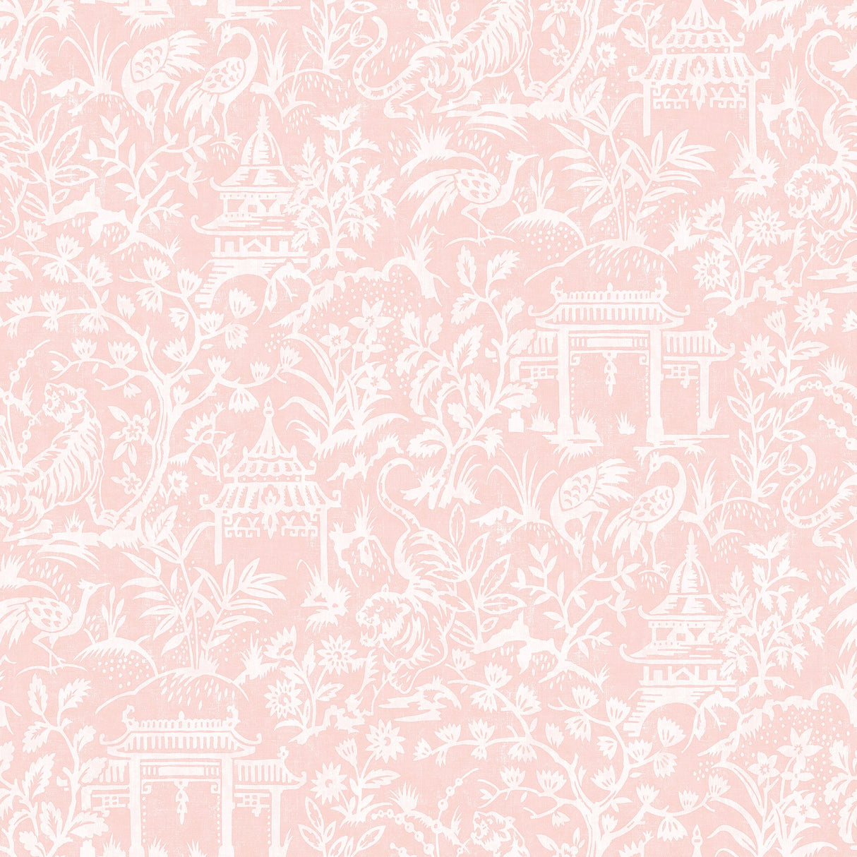 Galerie G78511 Pink Garden Toile - Eade's Wallpaper