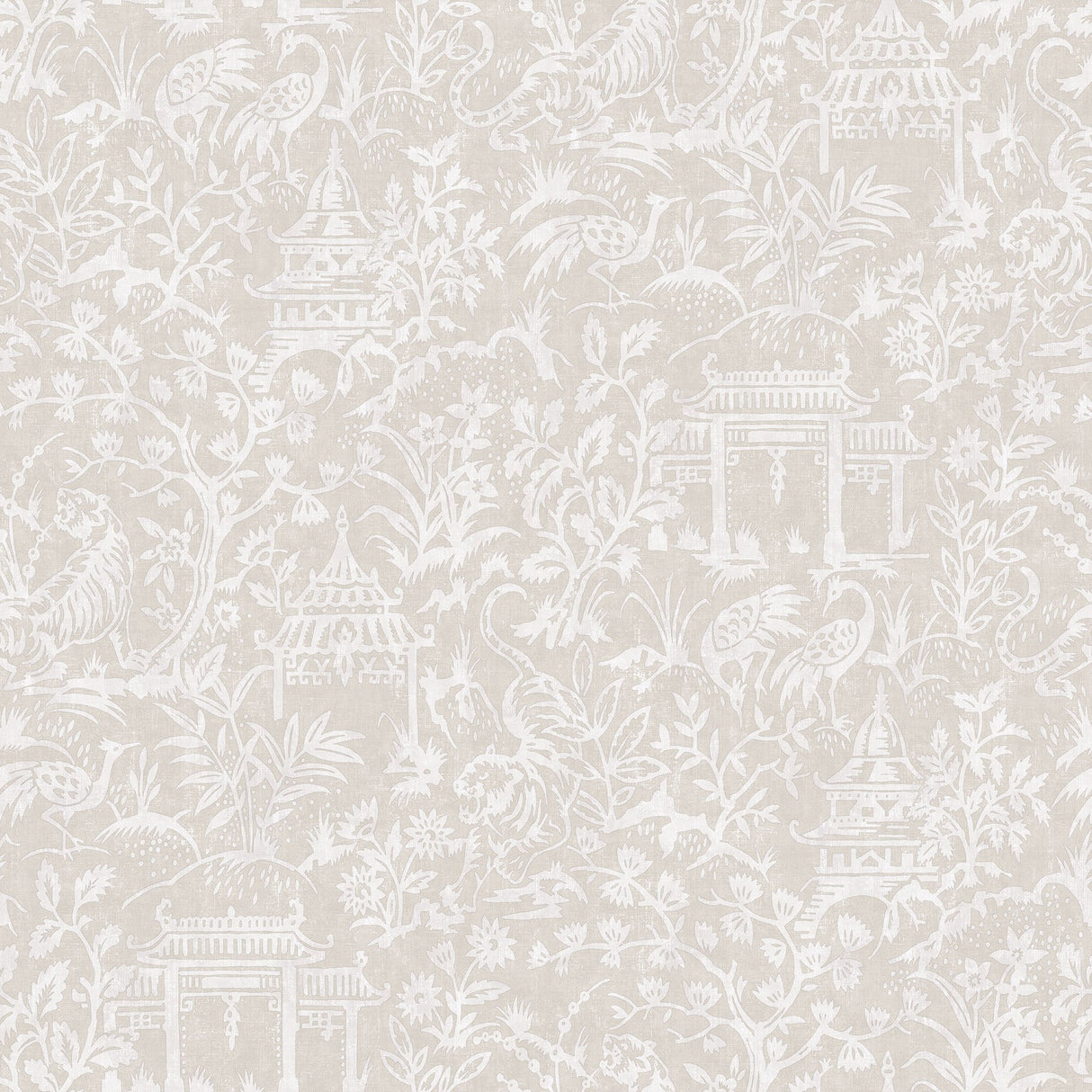 Galerie G78512 Beige Garden Toile - Eade's Wallpaper