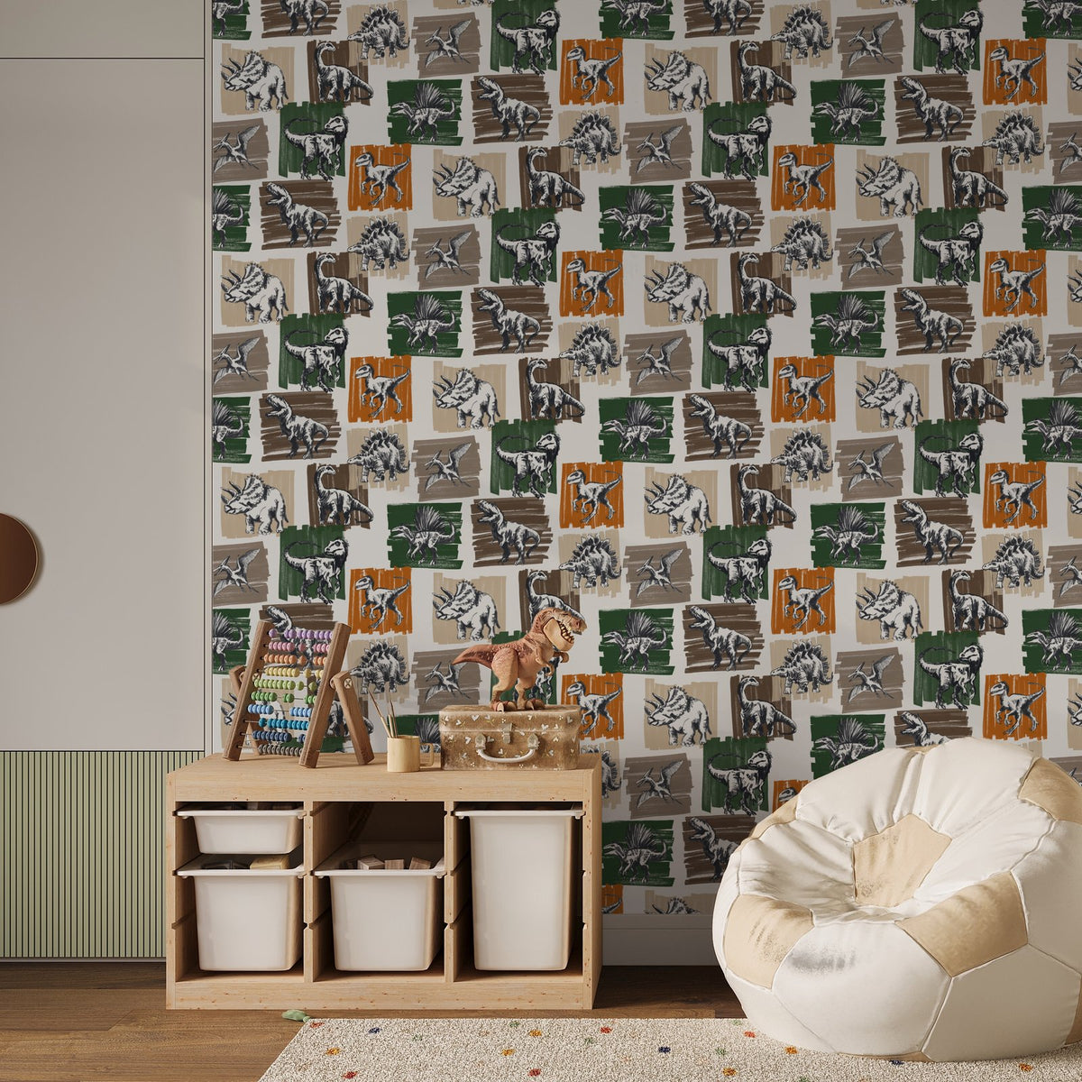 Galerie Kids and Teens Dinosaurs Green Wallpaper G78560