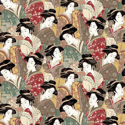 GASTON Y DANIELA GDT1597.002.0 MATSUYAMA MULTI Fabric - Eade's Wallpaper