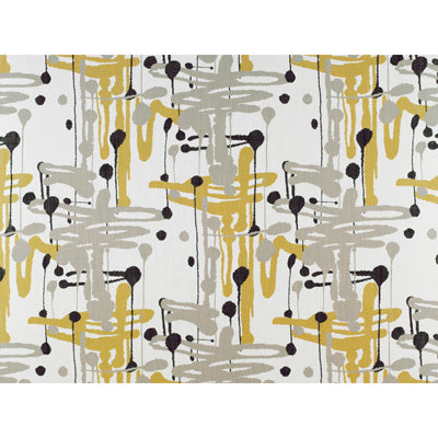 GASTON Y DANIELA GDT5132.002.0 PENSACOLA AMARILLO/ONYX Fabric - Eade's Wallpaper