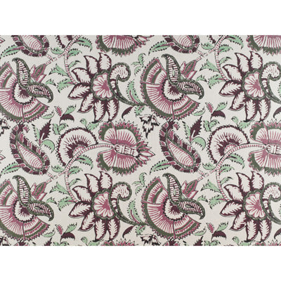 GASTON Y DANIELA GDT5133.001.0 ORLANDO VERDE/ROSA Fabric - Eade's Wallpaper