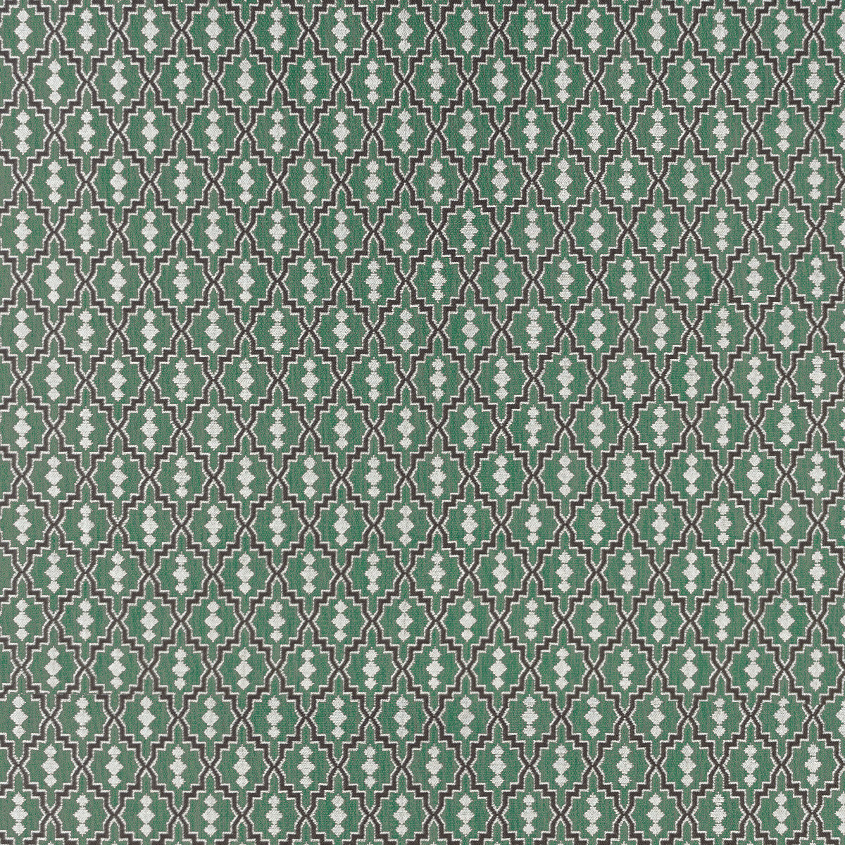 GASTON Y DANIELA GDT5152.008.0 AZTEC VERDE OSCURO Fabric - Eade's Wallpaper