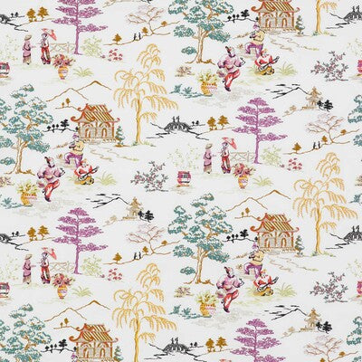 GASTON Y DANIELA GDT5182.001.0 CLAIRE MULTI Fabric - Eade's Wallpaper