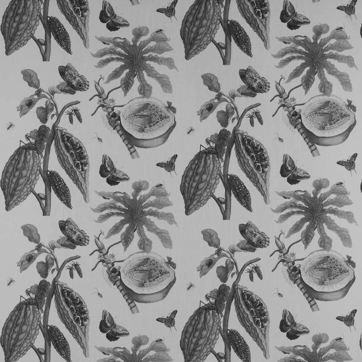 GASTON Y DANIELA GDT5212.001.0 RETIRO ANTRACITA Fabric - Eade's Wallpaper