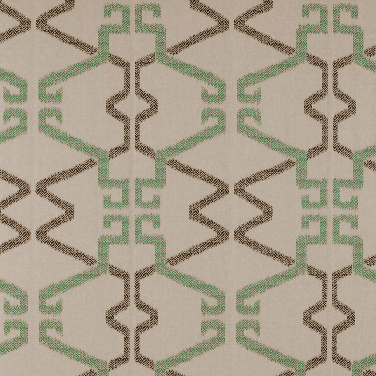 GASTON Y DANIELA GDT5314.002.0 CAPRERA ONYX/VERDE Fabric - Eade's Wallpaper