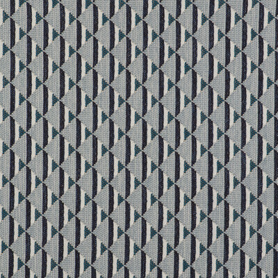 GASTON Y DANIELA GDT5512.002.0 PIRAMIDES AZUL Fabric - Eade's Wallpaper