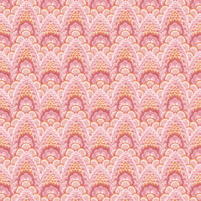 GASTON Y DANIELA GDT5543.003.0 GANGES ROSA/NARANJA Fabric - Eade's Wallpaper