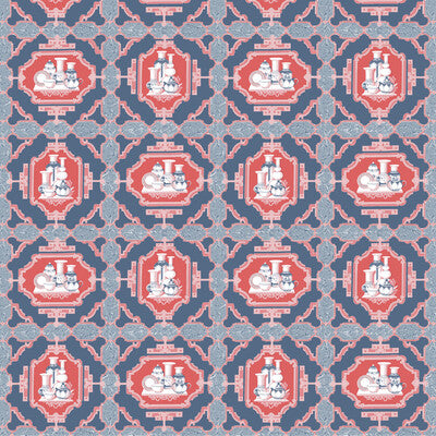 GASTON Y DANIELA GDT5544.005.0 PORCELANAS AZUL Fabric - Eade's Wallpaper