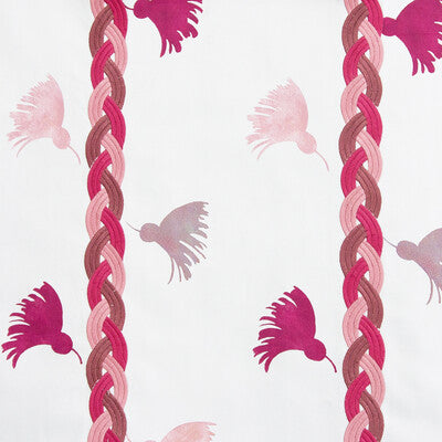 GASTON Y DANIELA GDT5603.002.0 REINA ROJA BURDEOS Fabric - Eade's Wallpaper