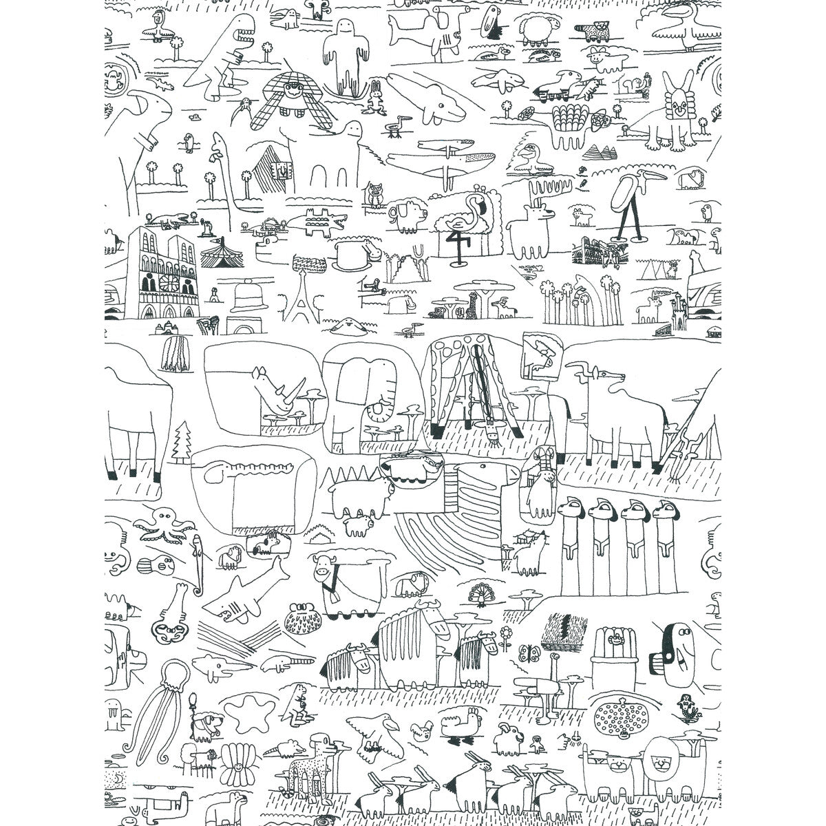 GASTON Y DANIELA GDT5613.001.0 PICTOGRAMA 001 Fabric - Eade's Wallpaper