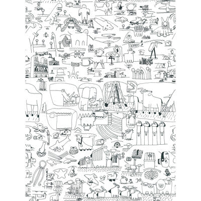 GASTON Y DANIELA GDT5613.001.0 PICTOGRAMA 001 Fabric - Eade's Wallpaper