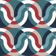 GASTON Y DANIELA GDT5624.001.0 KIMI AZUL/ROJO Fabric - Eade's Wallpaper