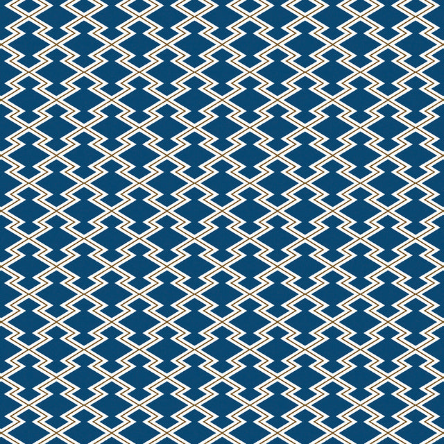 GASTON Y DANIELA GDT5625.003.0 HAYAMI AZUL/OCRE Fabric - Eade's Wallpaper