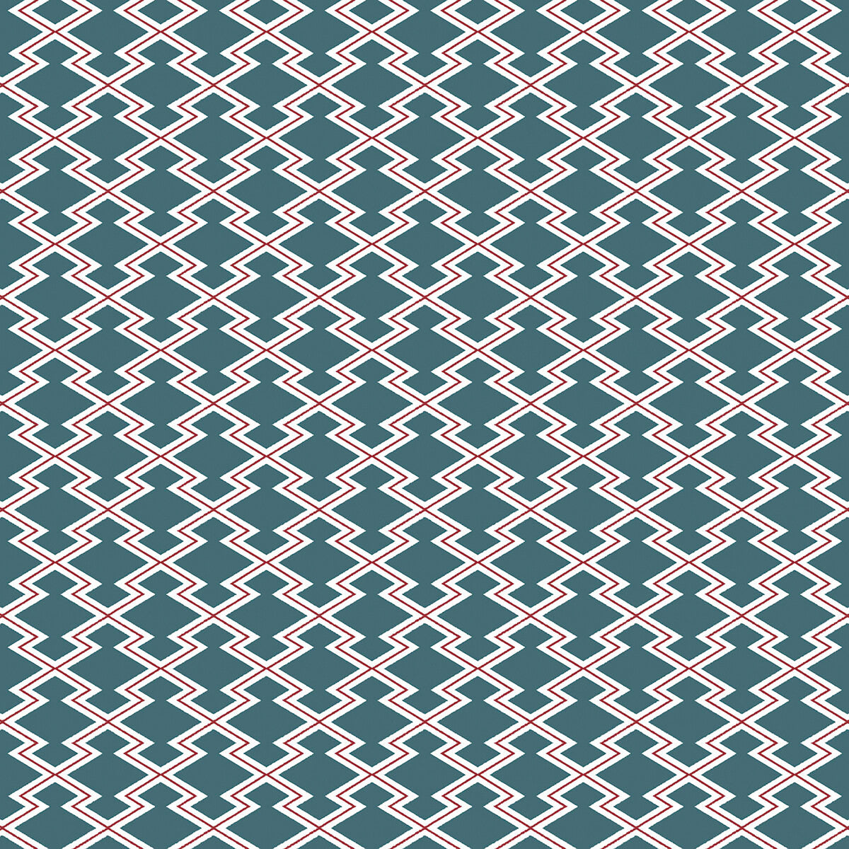 GASTON Y DANIELA GDT5625.005.0 HAYAMI AZUL CLARO/ROJO Fabric - Eade's Wallpaper
