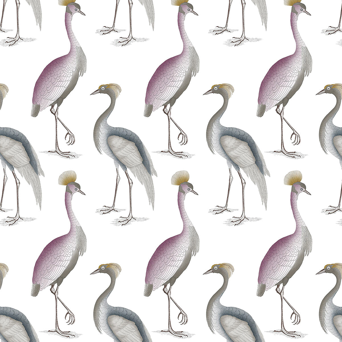 GASTON Y DANIELA GDT5649.001.0 GARZA REAL LAVANDA/AZUL Fabric - Eade's Wallpaper