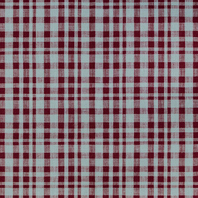 GASTON Y DANIELA GDT5675.007.0 DRACH AZUL/BURDEOS Fabric - Eade's Wallpaper