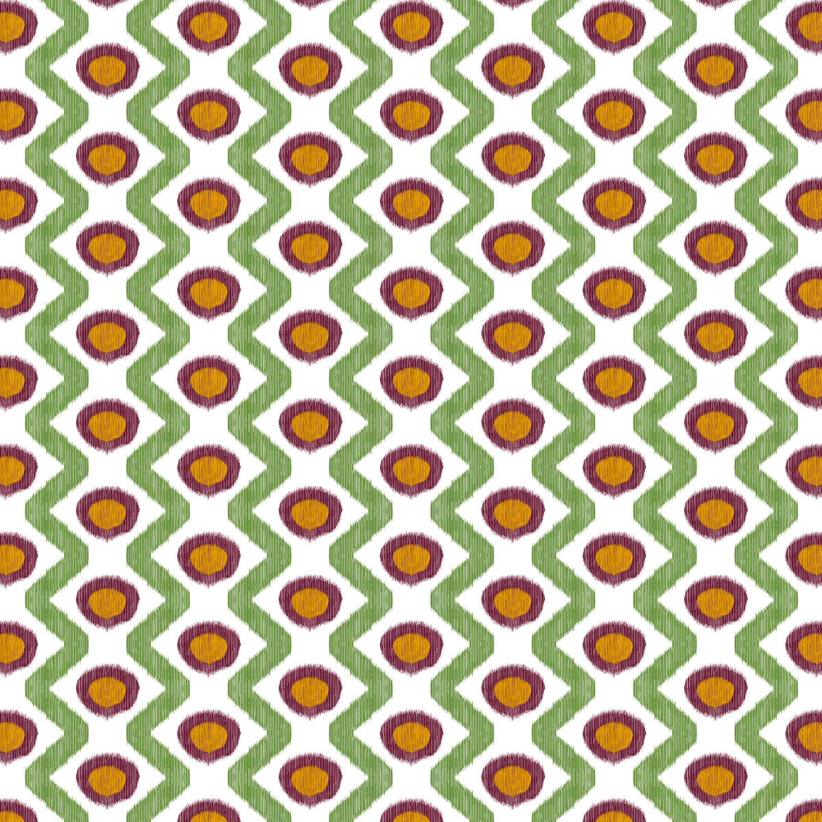GASTON Y DANIELA GDT5681.003.0 CALA MARSAL VERDE BURDEOS Fabric - Eade's Wallpaper