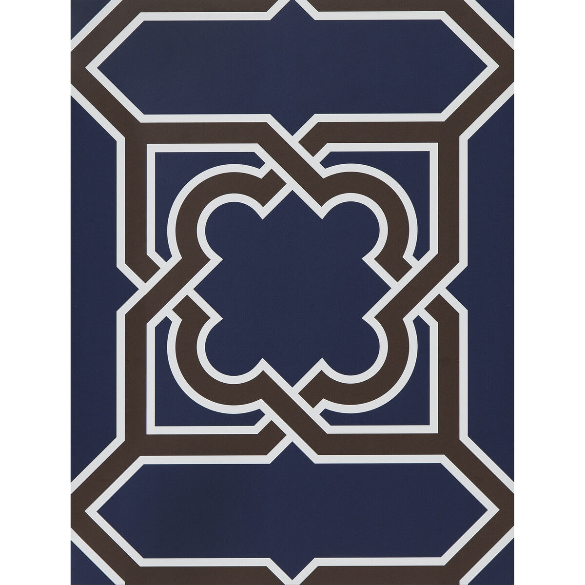 GASTON Y DANIELA GDW5257.001.0 MARTIN AZUL/CHOCOLATE Wallpaper - Eade's Wallpaper