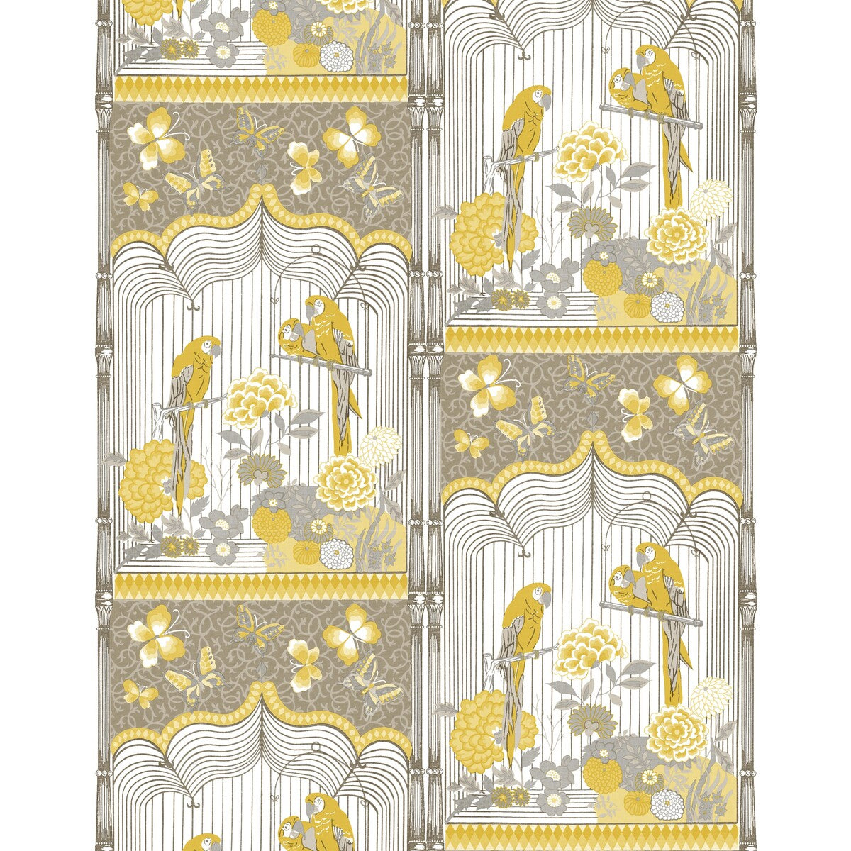 GASTON Y DANIELA GDW5452.001.0 AVIARY OCRE Wallpaper - Eade's Wallpaper