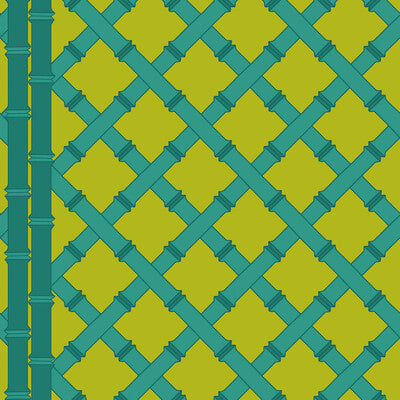 GASTON Y DANIELA GDW5455.001.0 TRELLIS LIMA/ESMERALDA Wallpaper - Eade's Wallpaper
